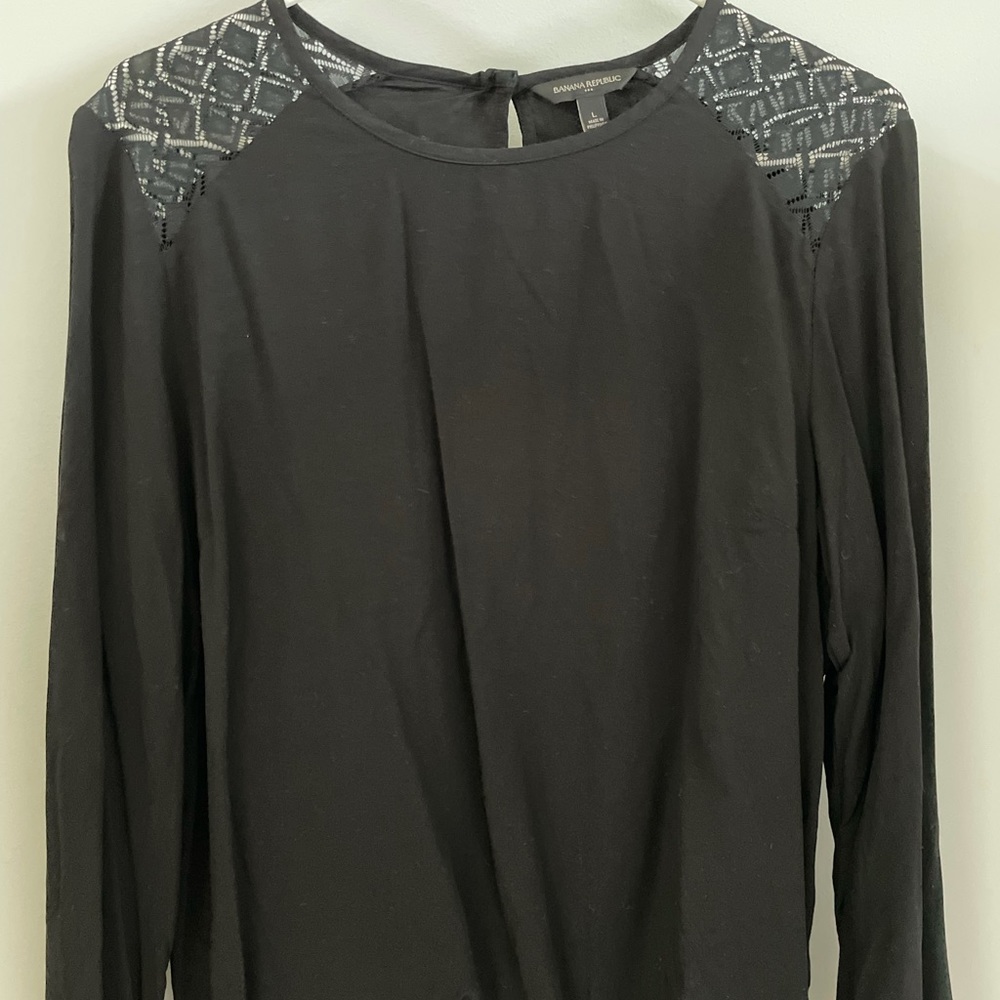 Banana republic black dress shirt